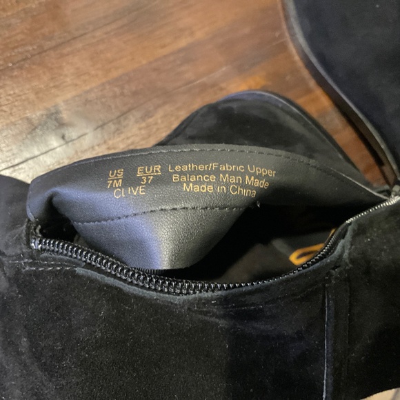 Sam Edelman Clive Riding Boots Suede Black size 7 - Picture 7 of 8